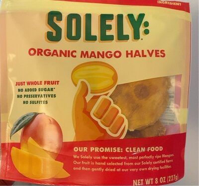 Organic Mango Halves Dried Fruit