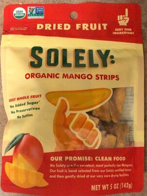 Organic Mango Dried Fruit Strips