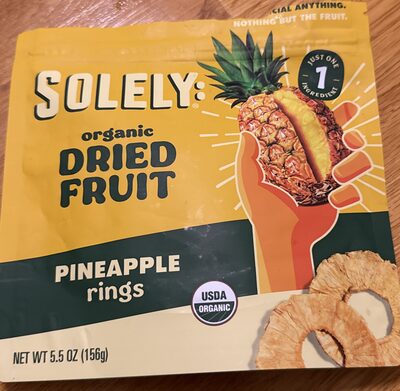 Dried Fruit Organic Pineapple Rings, Pineapple