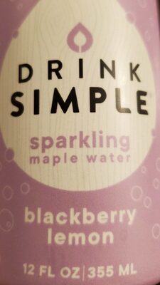 Blackberry Lemon Sparkling Maple Water, Blackberry Lemon