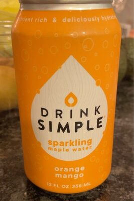 Orange Mango Sparkling Maple Water, Orange Mango