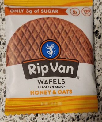 Honey & Oats European Snack Wafels, Honey & Oats