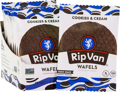 Cookies & Cream European Snack Wafels, Cookies Cream