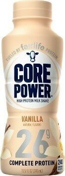 Core Power, High Protein Milk Shake, Vanilla, Vanilla