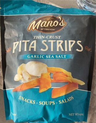 Garlic Sea Salt Thin-Crust Pita Strips, Garlic Sea Salt