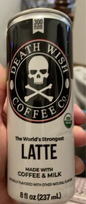  Death Wish Coffee Co Latte, 8 Fl Oz