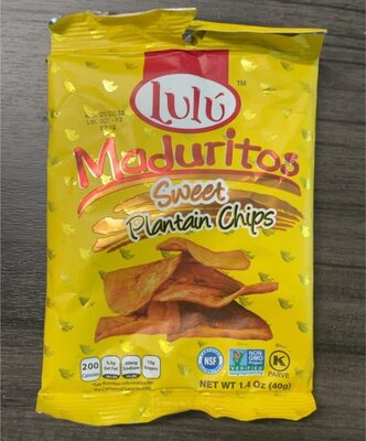 Sweet Maduritos Plantain Chips, Sweet