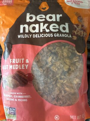 Bear Naked Cereal Granola All Natural Granola Fruit & Nut 12oz