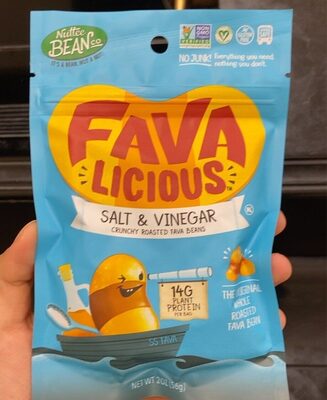 Salt & Vinegar Crunchy Roasted Fava Beans, Salt & Vinegar