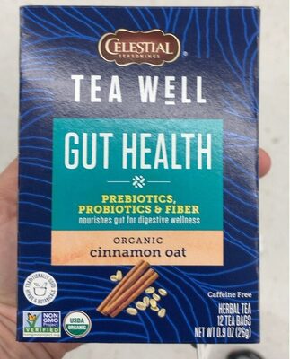 Gut Health Organic Cinnamon Oat Herbal Tea Bags , Cinnamon; Oat
