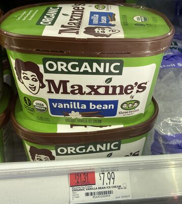 Vanilla Bean Organic Ice Cream, Vanilla Bean
