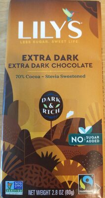 Extra Dark Chocolate 70% Cocoa Bar, Extra Dark Chocolate