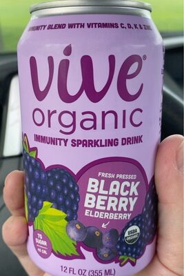 Blackberry Elderberry Immunity Sparkling Drink
