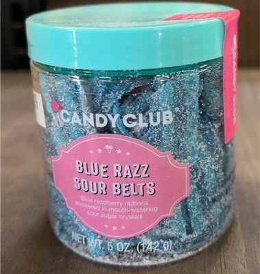 Blue Razz Sour Belts Candy, Blue Razz Sour Belts
