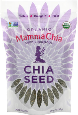 Black Organic Chia Seed, Black