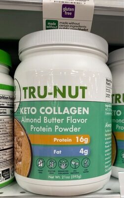 Almond Butter Flavor Keto Collagen Protein Powder, Almond Butter