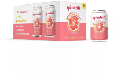 Grapefruit Unsweetened Sparkling Water, Grape