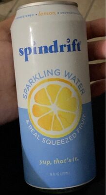 Lemon Unsweetened Sparkling Water, Lemon