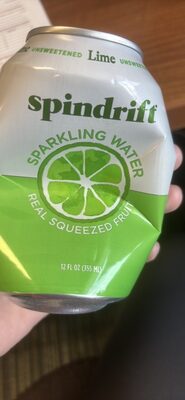 Unsweetened Lime Sparkling Water, Unsweetened Lime
