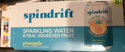 Unsweetened Pineapple Sparkling Water & Real Squeezed Fruit, Unsweetened Pineapple