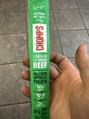 Hoppin' Jalapeno Grass Fed Beef Snack Sticks, Hoppin' Jalapeno