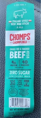 Mild Italian Style Beef Mini Stick Chomplings, Mild