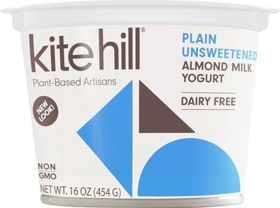 Plain Unsweetened Almond Milk Yogurt, Plain Unsweetened