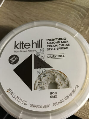 Everything Almond Milk Cream Cheese Style Spread, Everything