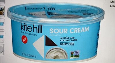 Almond And Coconut Based Sour Cream Alternative, Almond And Coconut