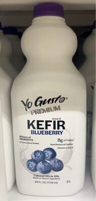 Blueberry Kefir Cultured Whole Milk, Blueberry
