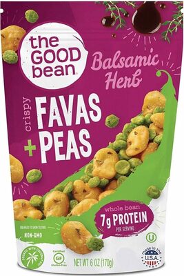 Balsamic Herb Crispy Favas + Peas, Balsamic Herb