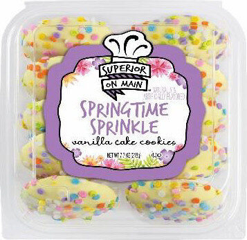 Vanilla Cake Cookies Springtime Sprinkle, Vanilla