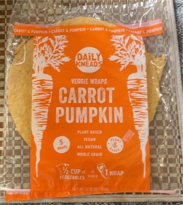 Carrot Pumpkin Veggie Wraps, Carrot Pumpkin