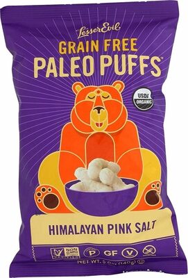 Himalayan Pink Salt Paleo Puffs With Organic Coconut Oil, Himalayan Pink Salt