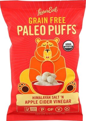 Himalayan Salt + Apple Cider Vinegar Grain Free Paleo Puffs, Himalayan Salt + Apple Cider Vinegar
