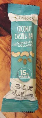 Coconut Cashew Collagen Fuel Bar, Coconut Cashew