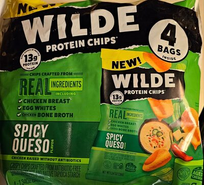 Spicy Queso Flavor Protein Chips, Spicy Queso