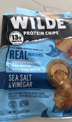 Sea Salt & Vinegar Protein Chips, Sea Salt & Vinegar