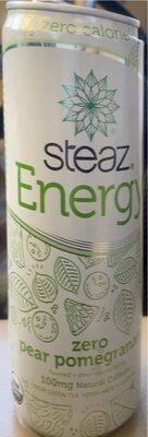 Zero Calorie Zero Pear Pomegranate Energy Drink, Zero Pear Pomegranate