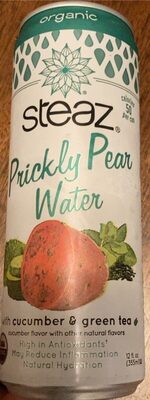 Organic Prickly Pear Water With Cucumber & Green Tea, Cucumber & Green Tea