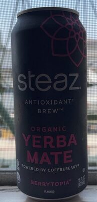 Berrytopia Flavored Organic Yerba Mate Drink, Berry