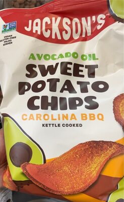 Avocado Oil Carolina BBQ Kettle Cooked Sweet Potato Chips, BBQ