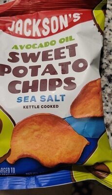 Avocado Oil Sea Salt Kettle Cooked Sweet Potato Chips, Sea Salt