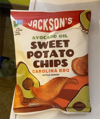 Avocado Oil Carolina BBQ Kettle Cooked Sweet Potato Chips, BBQ
