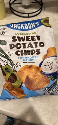 Avocado Oil Farmhouse Ranch Kettle Cooked Sweet Potato Chips, Ranch