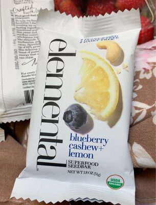Blueberry Cashew+Lemon Superfood Seedbar, Blueberry Cashew+Lemon