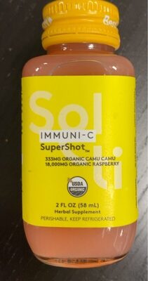 Supershot Organic Camu Camu Raspberry Herbal Supplement, Camu Camu; Raspberry