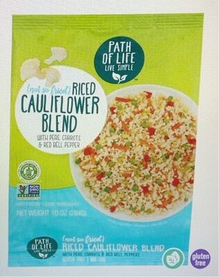 Riced Cauliflower Blend With Peas, Carrots & Red Bell Pepper, Riced Cauliflower Blend