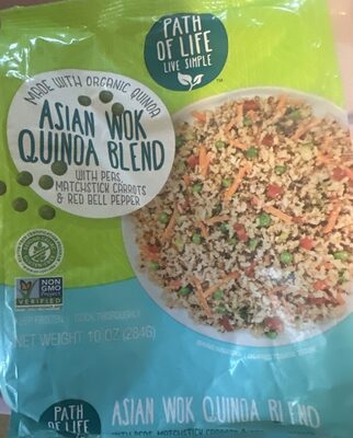 Asian Wok Quinoa Blend With Peas, Matchstick Carrots & Red Bell Pepper, Asian Wok