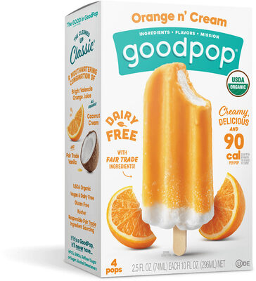 Frozen Pops, Orange N' Cream